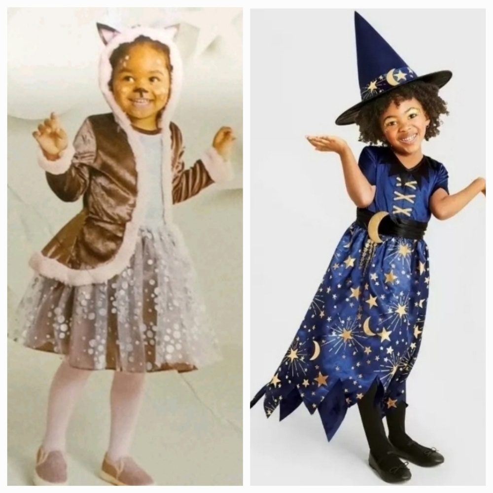 🌟7/25$ 4-5T Toddler Deer AND Witch Halloween Costume Dresses  Hyde and Eek